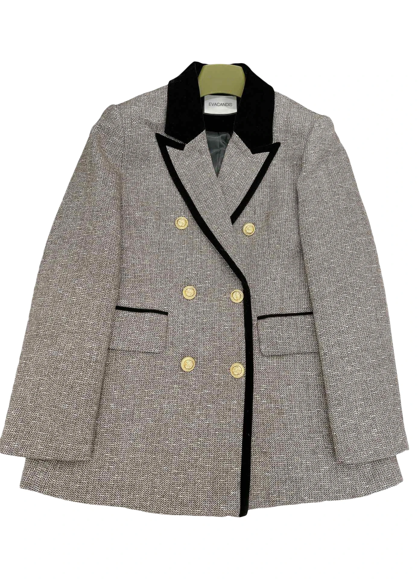 2024 New Vintage Chic Wool Cotton Jacket Turn-down Collar Double Breasted Luxury Woolen Coat Elegant Runway Women Autumn Winter
2024 New Vintage Chic Wool Cotton Jacket Turn-down Collar Double Breasted Luxury Woolen Coat Elegant Runway Women Autumn Winter