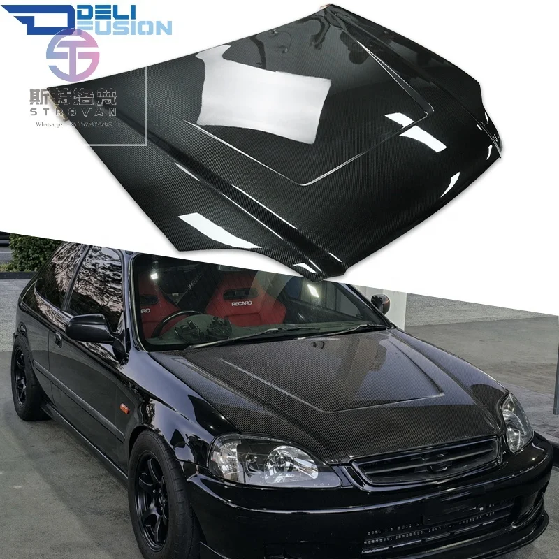 EK Bonnet For 1996-1998 CIVIC EK4 EK9 DLF Typer Hatchback Front Vented Carbon Fiber HOOD
EK Bonnet For 1996-1998 CIVIC EK4 EK9 DLF Typer Hatchback Front Vented Carbon Fiber HOOD
