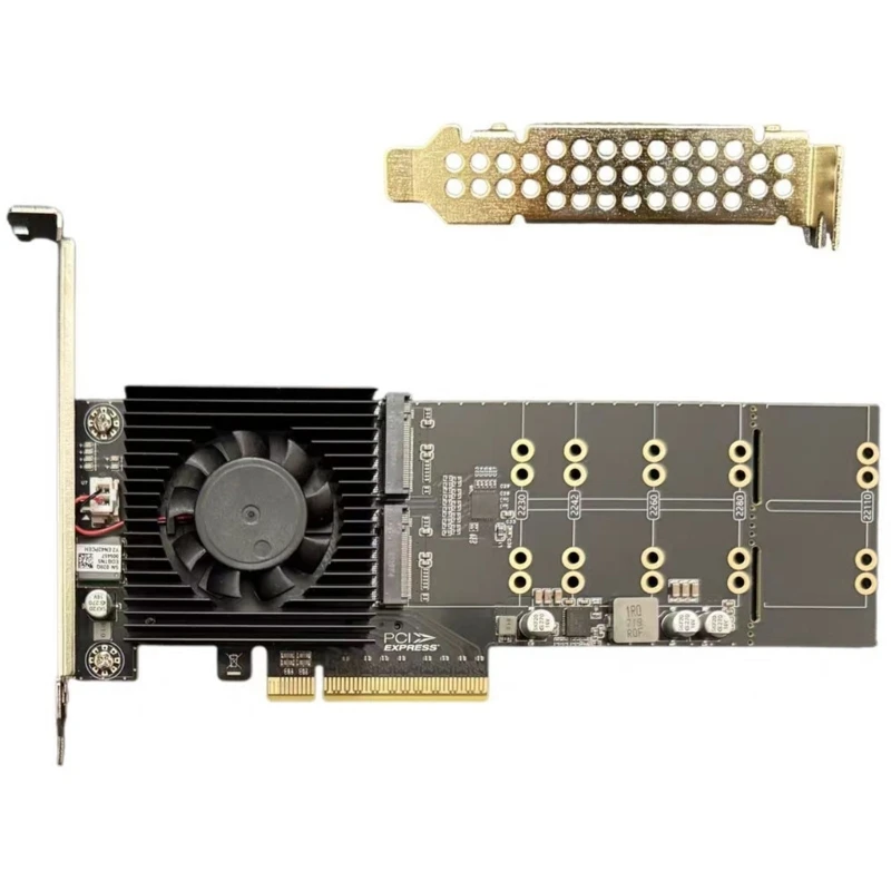 652F 4 Bay PCIe4.0 NVMe Adapters Card With Direct Drive Recognition No BIOS Configuration Required Full Speed Operation
652F 4 Bay PCIe4.0 NVMe Adapters Card With Direct Drive Recognition No BIOS Configuration Required Full Speed Operation