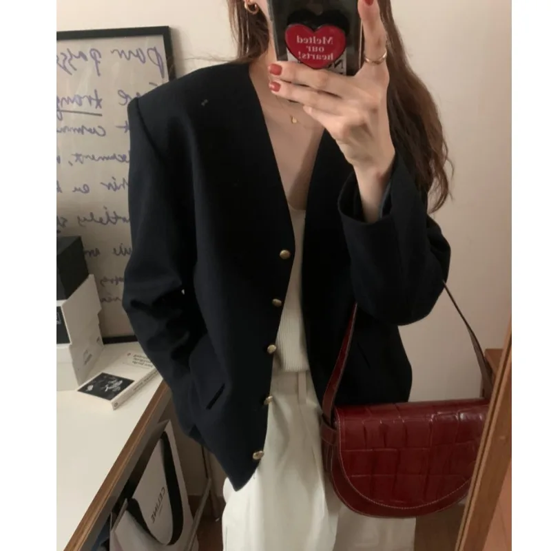 Ретро Тренч Женский Осень Зима Металлические Пуговицы Повседневная Темно-Коричневый Полиэфирное Волокно Длинная Верхняя Куртка