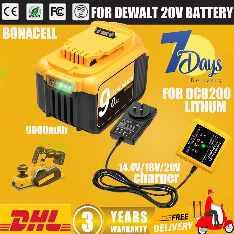 Для Dewalt 20 В аккумулятор 9 Ач литиевая батарея шлифовальная машина воздуходувка ударная дрель инструмент аккумулятор для Dewalt DCB200 DCB609 DCD805 аккумулятор
Для Dewalt 20 В аккумулятор 9 Ач литиевая батарея шлифовальная машина воздуходувка ударная дрель инструмент аккумулятор для Dewalt DCB200 DCB609 DCD805 аккумулятор