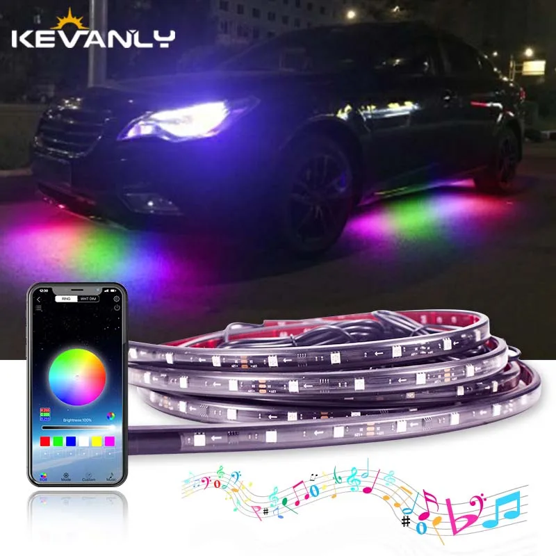 Car Flexible Strip Light LED RGB Symphonic Neon Lights Dream Color Underbody Remote/APP Control Auto Decorative Lamp 90/120CM
Car Flexible Strip Light LED RGB Symphonic Neon Lights Dream Color Underbody Remote/APP Control Auto Decorative Lamp 90/120CM