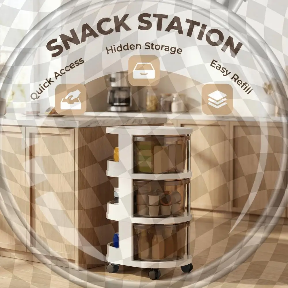 3/4/5-Layers Drawer Style Mobile Organizer Multifunctional Snack Storage Cabinet for Kitchen Bathroom Laundry Narrow Space
3/4/5-Layers Drawer Style Mobile Organizer Multifunctional Snack Storage Cabinet for Kitchen Bathroom Laundry Narrow Space