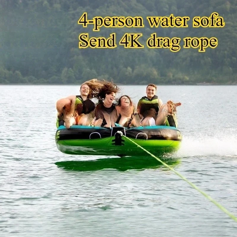 4 People Water Inflatable Drag Sofa Thickened PVC Durable Water Skiing Ring To Send 4K Drag Rope
4 People Water Inflatable Drag Sofa Thickened PVC Durable Water Skiing Ring To Send 4K Drag Rope