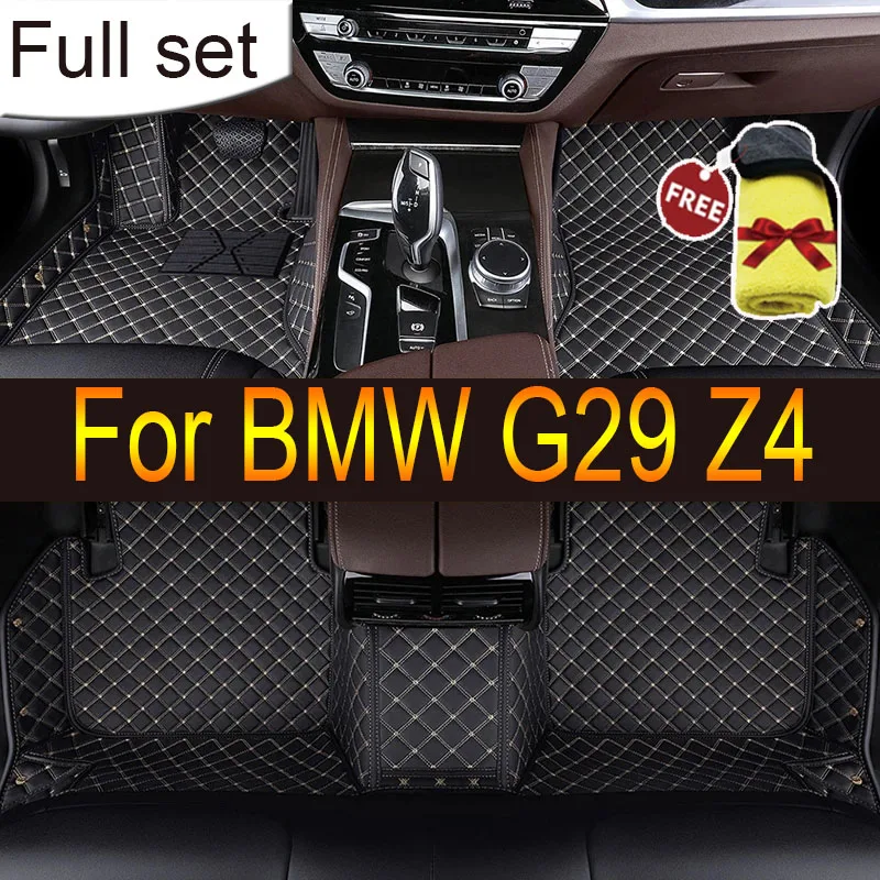 Автомобильные коврики из искусственной кожи на заказ для BMW G29 Z4 2018-2023 года, детали интерьера, автомобильные аксессуары
Автомобильные коврики из искусственной кожи на заказ для BMW G29 Z4 2018-2023 года, детали интерьера, автомобильные аксессуары