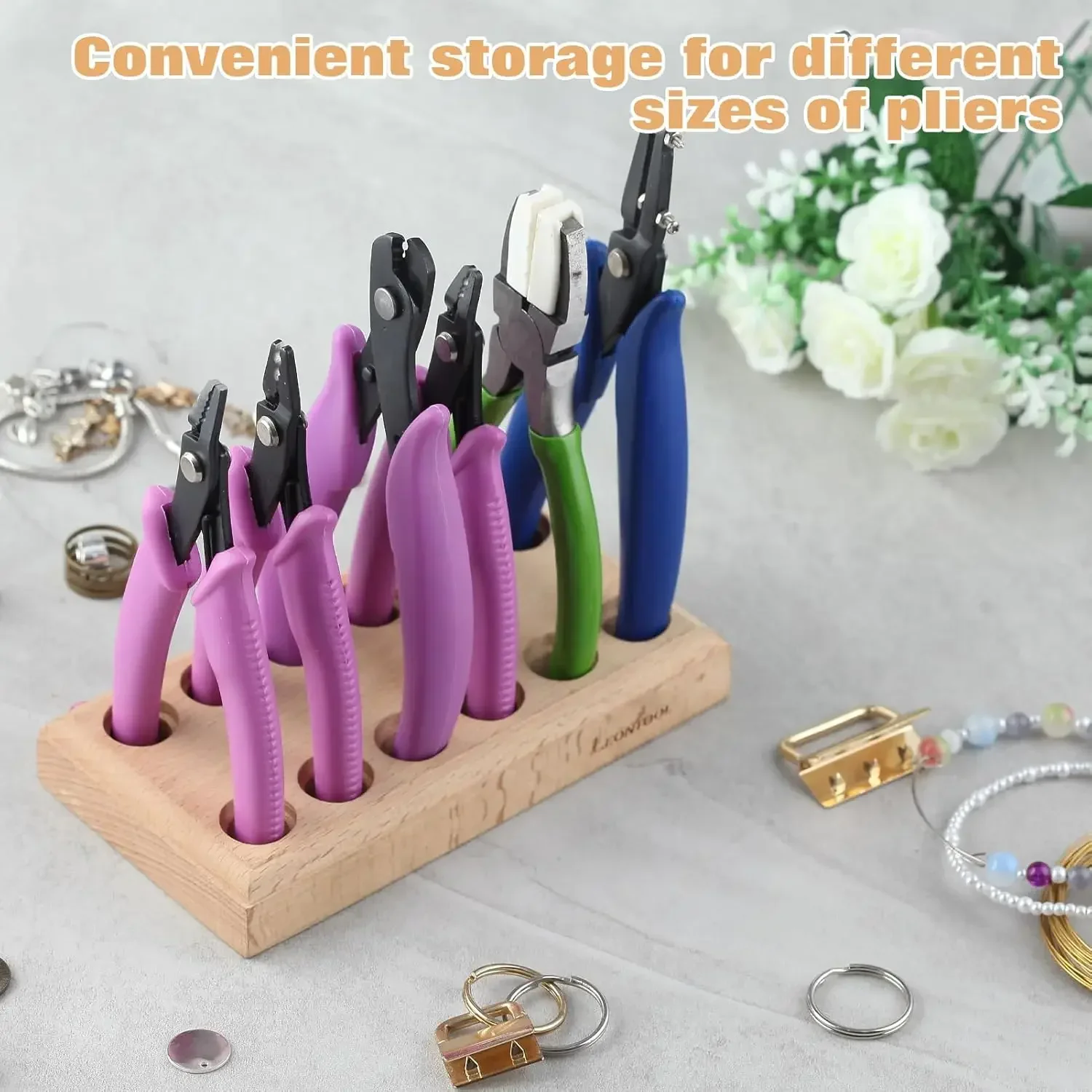 Solid Wood 12 Slot Plier Storage Block Compact Tool Organizer for 6 Pliers Jewelry Workshop Space Efficient Wooden Tool Holder
Solid Wood 12 Slot Plier Storage Block Compact Tool Organizer for 6 Pliers Jewelry Workshop Space Efficient Wooden Tool Holder