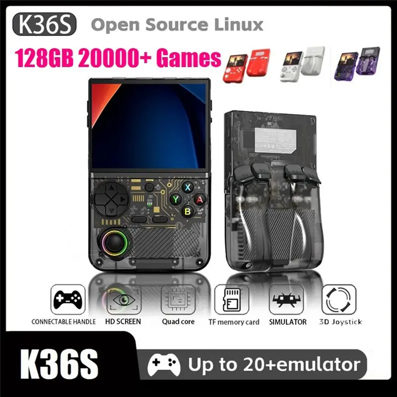 B47C K36S Retro Handheld Video Game Console 128GB 20000+ Games Wifi Linux 3D Joystick For Player Up To 20+ Emulator D
B47C K36S Retro Handheld Video Game Console 128GB 20000+ Games Wifi Linux 3D Joystick For Player Up To 20+ Emulator D