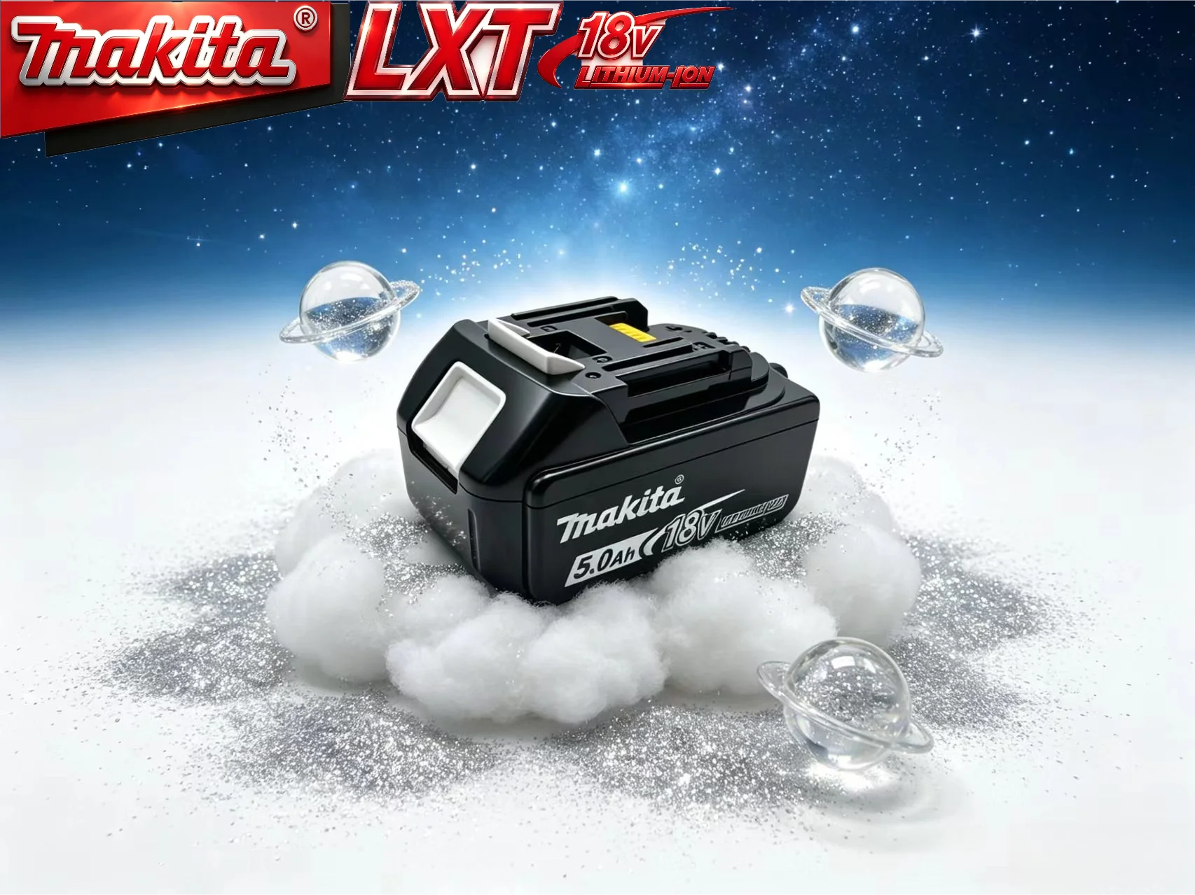 Makita BL1860 18V 5.0Ah 6.0Ah 9.0Ah Replacement Battery with LED Indicator Compatible with Makita 18V LXT Li-ion Batteries
Makita BL1860 18V 5.0Ah 6.0Ah 9.0Ah Replacement Battery with LED Indicator Compatible with Makita 18V LXT Li-ion Batteries