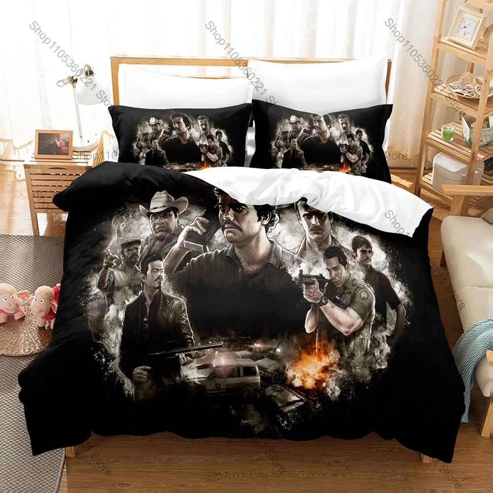 Narcos Fan Merch Duvet Cover + 2 Pillowcases, Exquisite TV Show Art Print Bedding Set Comfortable Textile for Series Enthusiasts
Narcos Fan Merch Duvet Cover + 2 Pillowcases, Exquisite TV Show Art Print Bedding Set Comfortable Textile for Series Enthusiasts
