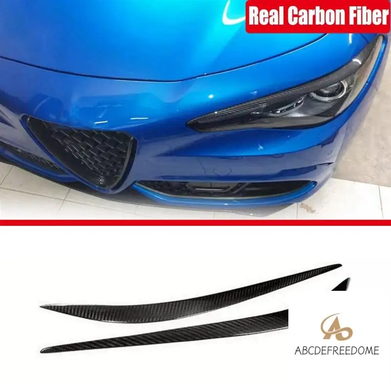 For Alfa Romeo Giulia 2015-2024 Real Carbon Fiber Headlight Eyebrows Eyelids Cover
For Alfa Romeo Giulia 2015-2024 Real Carbon Fiber Headlight Eyebrows Eyelids Cover