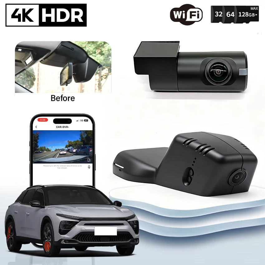 4K Car DVR for Peugeot 308 2021-2024 For Citroen C5 X 2022 2023 Plug and play Dash Cam,Camera Night Visio,WIFI and APP Control
4K Car DVR for Peugeot 308 2021-2024 For Citroen C5 X 2022 2023 Plug and play Dash Cam,Camera Night Visio,WIFI and APP Control