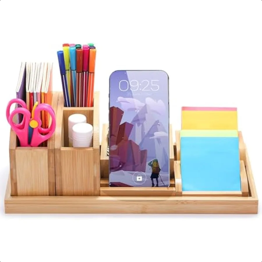 Bamboo Desk Organizer Tray 7 Pieces Adjustable Office Supplies Pencil Stationery Caddy Small Desktop Organizer Pen Holder Desk
Bamboo Desk Organizer Tray 7 Pieces Adjustable Office Supplies Pencil Stationery Caddy Small Desktop Organizer Pen Holder Desk