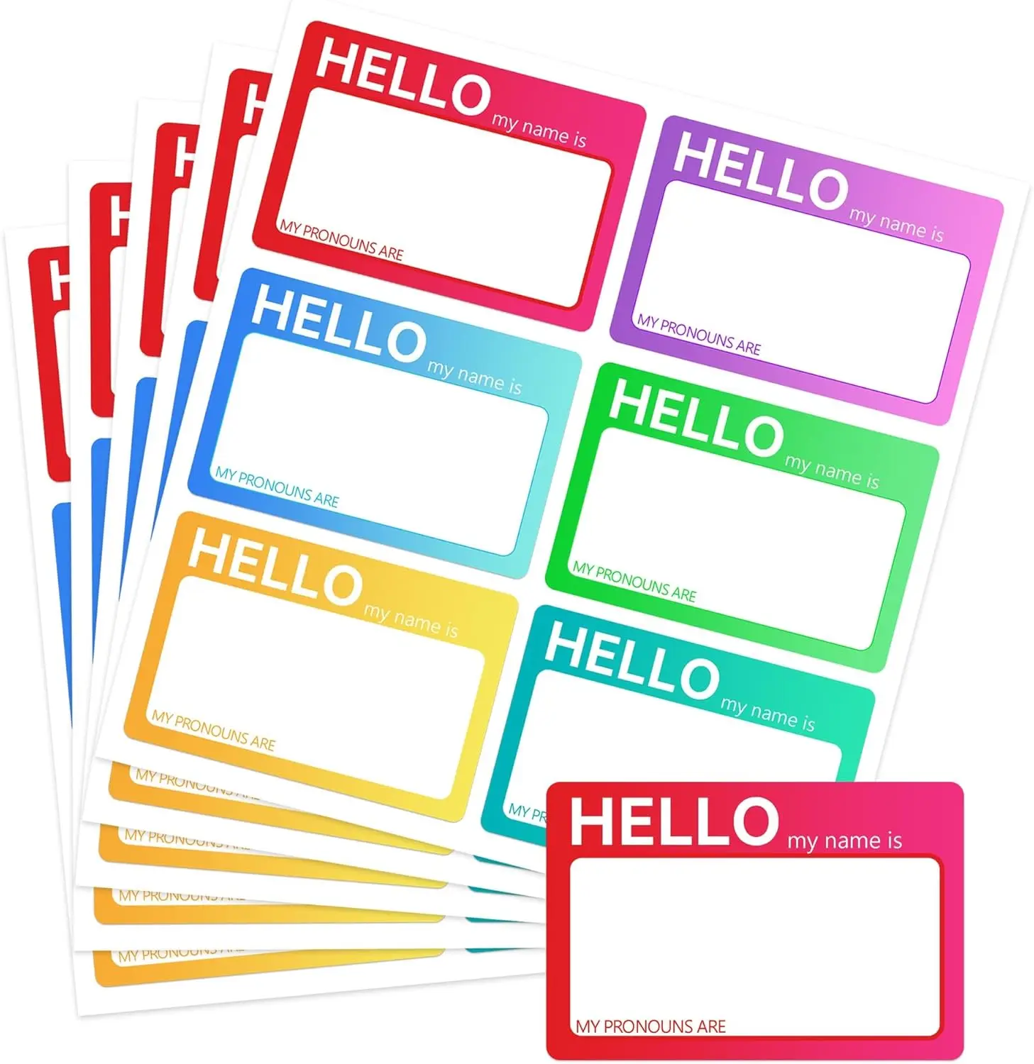 180pcs Pronoun Stickers My Pronoun are Labels 2 x 3 Inch-Hey Them He Him She Her Name Tag Identity Labels for Party Conference
180pcs Pronoun Stickers My Pronoun are Labels 2 x 3 Inch-Hey Them He Him She Her Name Tag Identity Labels for Party Conference