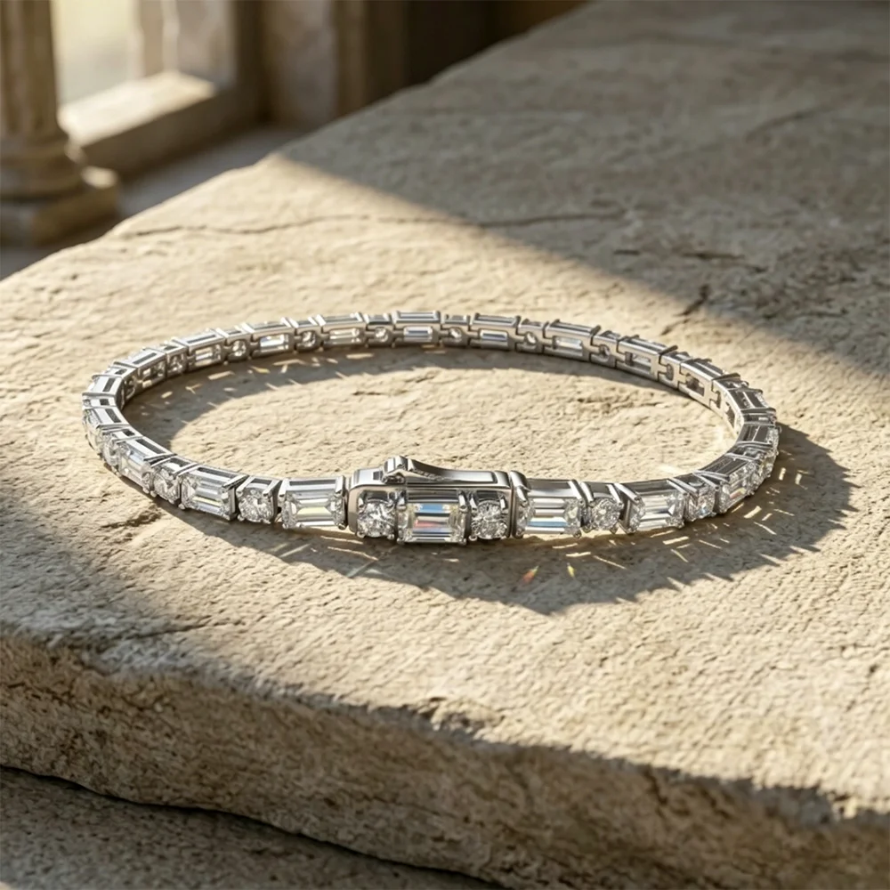 HORRIPAL Full Moissanite Tennis Bracelet for Man Women S925 Sterling Silver GRA Diamond Party Hip Hop Luxury Fine Jewelry Gift
HORRIPAL Full Moissanite Tennis Bracelet for Man Women S925 Sterling Silver GRA Diamond Party Hip Hop Luxury Fine Jewelry Gift