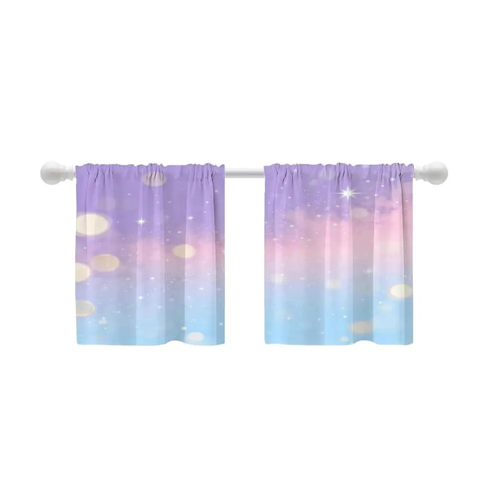 Пастельные многоярусные шторы Galaxy Fantasy для кухонных окон, многоярусные шторы с пастельными радужными единорогами и блестящими звездами для окна C
Пастельные многоярусные шторы Galaxy Fantasy для кухонных окон, многоярусные шторы с пастельными радужными единорогами и блестящими звездами для окна C