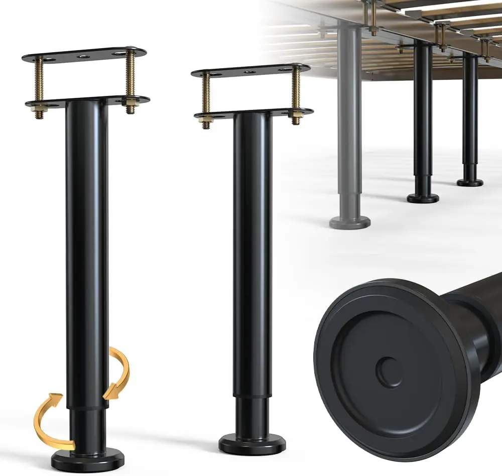 2Pcs Bed Frame Support Leg, Adjustable 13.8"" To 23.6"", Rease Under-Bed Storage Space, Extra Sturdy Steel Bed Frame Support
2Pcs Bed Frame Support Leg, Adjustable 13.8"" To 23.6"", Rease Under-Bed Storage Space, Extra Sturdy Steel Bed Frame Support