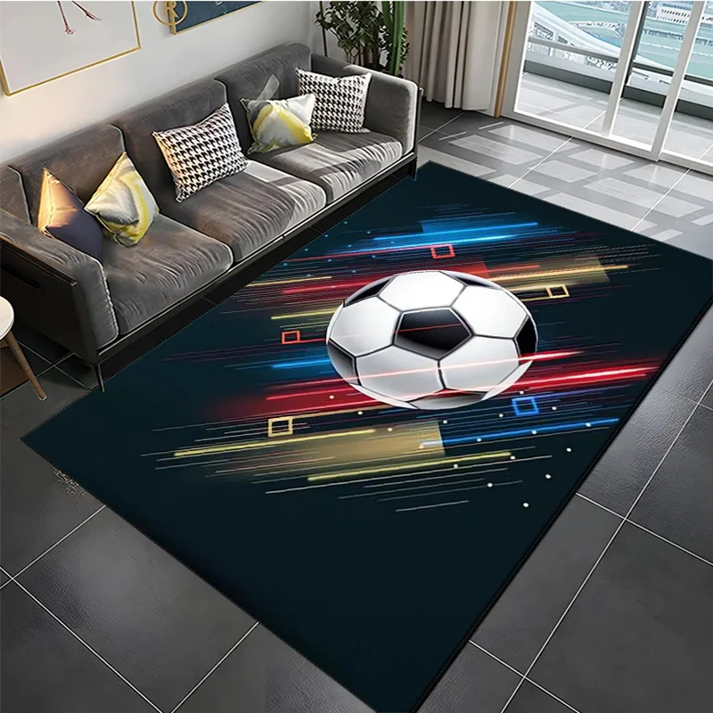 Flannel Printed Soccer Ball Rug Dynamic Speed Lines Design Soft Fleece Floor Mat Living Room Carpet Sports Fan Decor Football
Flannel Printed Soccer Ball Rug Dynamic Speed Lines Design Soft Fleece Floor Mat Living Room Carpet Sports Fan Decor Football