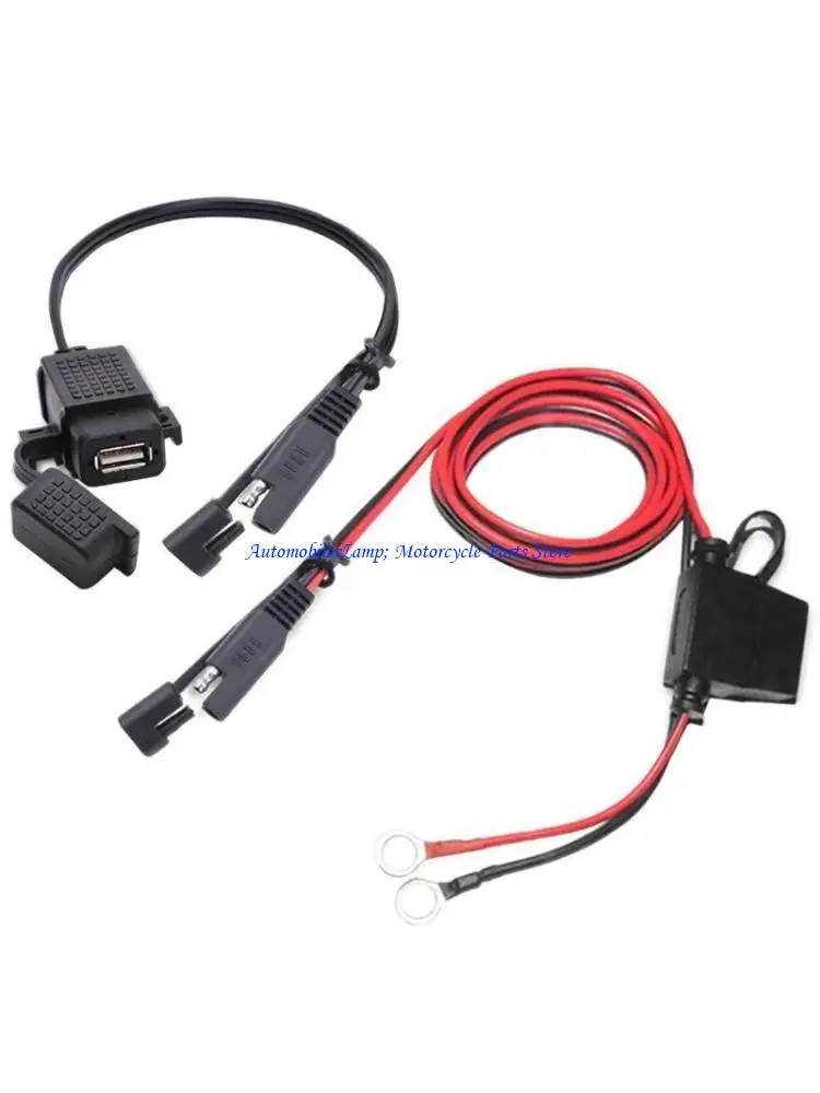 H7BD Motorcycle Extension Power Adapter for Phone SAE to USB Fast Charging Adapter
H7BD Motorcycle Extension Power Adapter for Phone SAE to USB Fast Charging Adapter