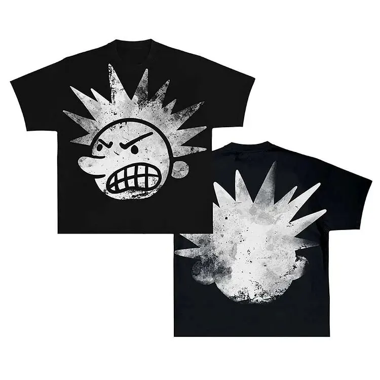 Street wear Y2K Clothing T-shirt Men's printed Hip Hop cartoon Print T-shirt Gothic 100% cotton breathable short sleeve
Street wear Y2K Clothing T-shirt Men's printed Hip Hop cartoon Print T-shirt Gothic 100% cotton breathable short sleeve
