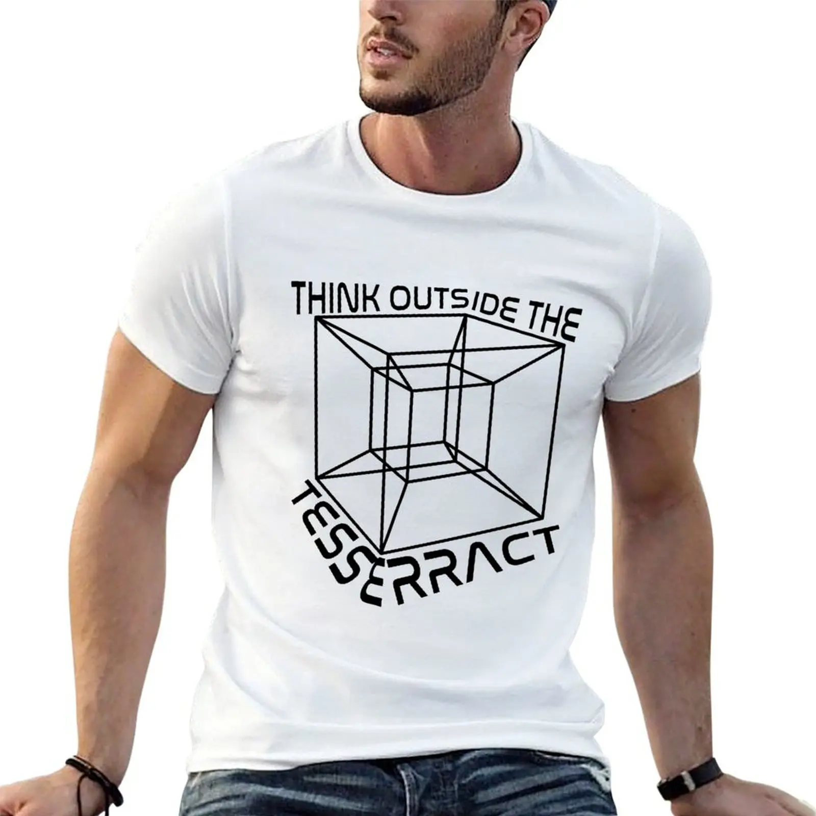 Think Outside the Tesseract Hypercube Math Teacher Student Gift Black Text T-Shirt cotton t shirts man 100% T-Shirt
Think Outside the Tesseract Hypercube Math Teacher Student Gift Black Text T-Shirt cotton t shirts man 100% T-Shirt