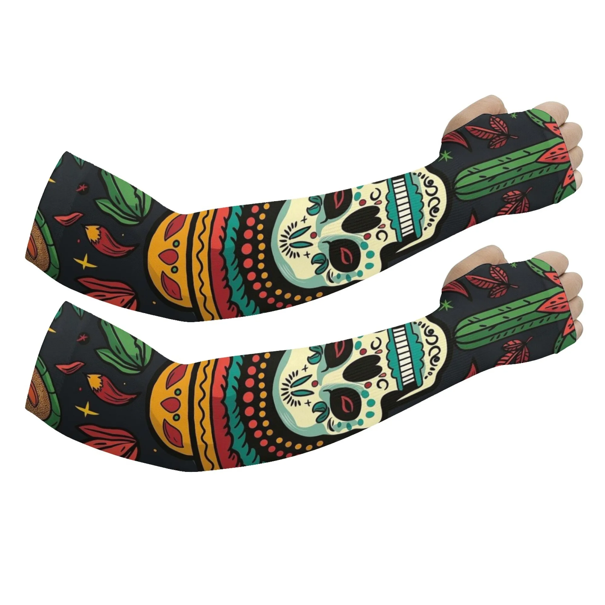 Fun Sugar Skull Print Arm Sleeves Lightweight Breathable Non-slip Sleeves Outdoor Fishing Sports and Gardening Arm Sleeves
Fun Sugar Skull Print Arm Sleeves Lightweight Breathable Non-slip Sleeves Outdoor Fishing Sports and Gardening Arm Sleeves