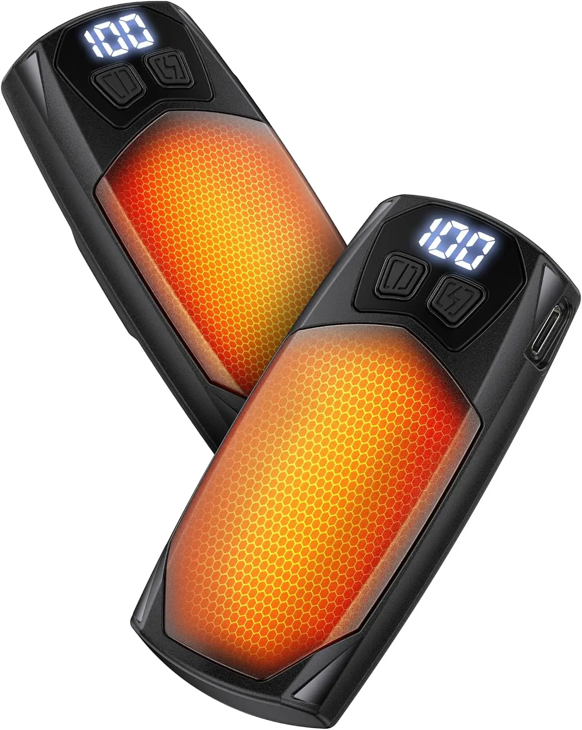 Hand Warmers Rechargeable 2 Pack - 6000mAh Electric AI Handwarmers, LED Display & 5-Level Heating, 20Hrs Long Lasting, 2-in-1 Portable Heater, Gifts for Men/Women/Golf/Hunting
Hand Warmers Rechargeable 2 Pack - 6000mAh Electric AI Handwarmers, LED Display & 5-Level Heating, 20Hrs Long Lasting, 2-in-1 Portable Heater, Gifts for Men/Women/Golf/Hunting