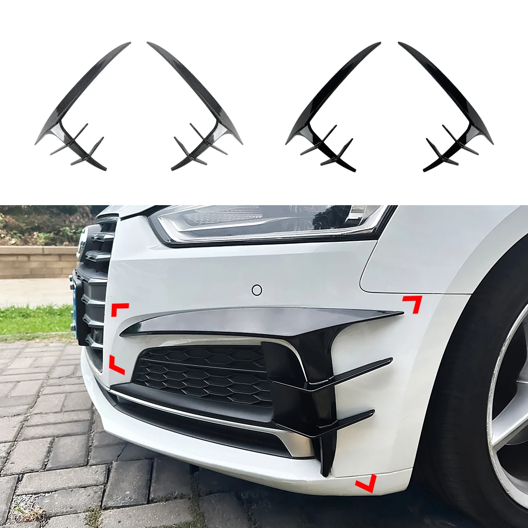 For Audi A5 S5 F5 Sline 2017-2020 Front Bumper Spoiler Fog Lamp Cover Air Knife Splitter Body Kit Car Styling
For Audi A5 S5 F5 Sline 2017-2020 Front Bumper Spoiler Fog Lamp Cover Air Knife Splitter Body Kit Car Styling
