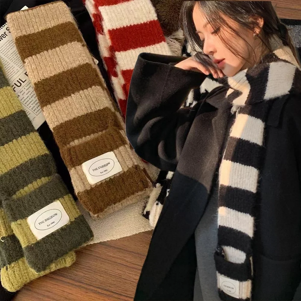 Y2K Harajuku Striped Knitted Scarf Winter Unisex Neck Warm Soft Imitation Cashmere Neckerchief Outdoor Skiing Riding Warm Wrap
Y2K Harajuku Striped Knitted Scarf Winter Unisex Neck Warm Soft Imitation Cashmere Neckerchief Outdoor Skiing Riding Warm Wrap