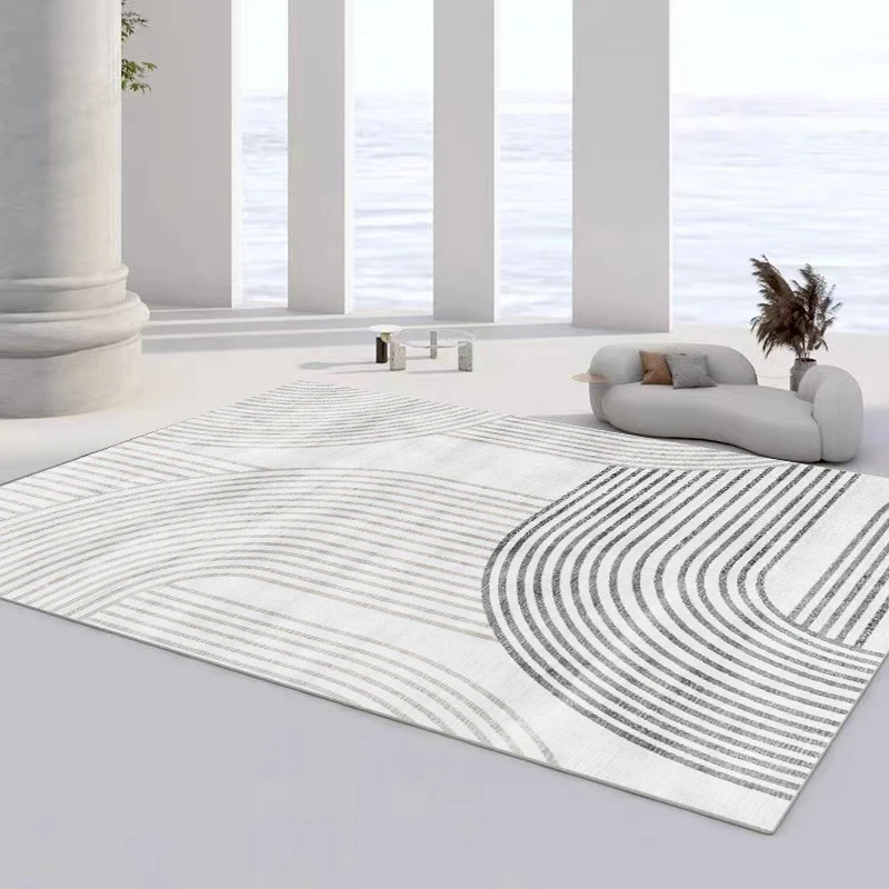 Modern Nordic Minimalist Line Living Room Carpet Light Gray Wabi-sabi Style Bedroom Large Area Decorative Rug Hotel Floor Mat
Modern Nordic Minimalist Line Living Room Carpet Light Gray Wabi-sabi Style Bedroom Large Area Decorative Rug Hotel Floor Mat
