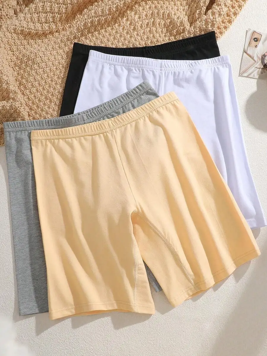 4pcs Cotton Mid-Rise Boyshorts Soft Breathable Women Under Skirt Shorts
4pcs Cotton Mid-Rise Boyshorts Soft Breathable Women Under Skirt Shorts