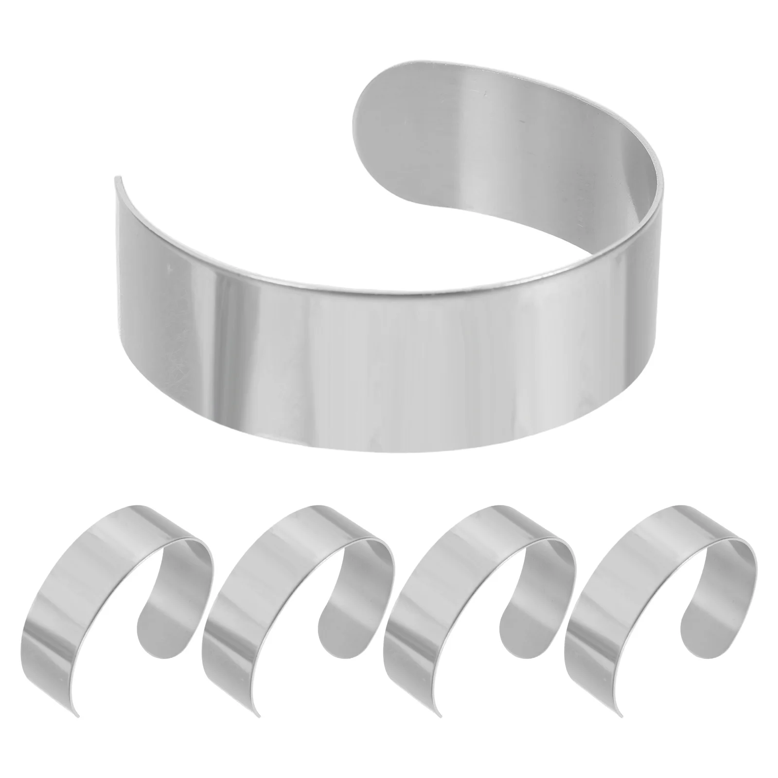 5 Pcs Stainless Steel Inner Core Cuff Bracelet Blanks Women Open Bangle Minimalist Design Fashion Trendy DIY Metal Jewelry
5 Pcs Stainless Steel Inner Core Cuff Bracelet Blanks Women Open Bangle Minimalist Design Fashion Trendy DIY Metal Jewelry
