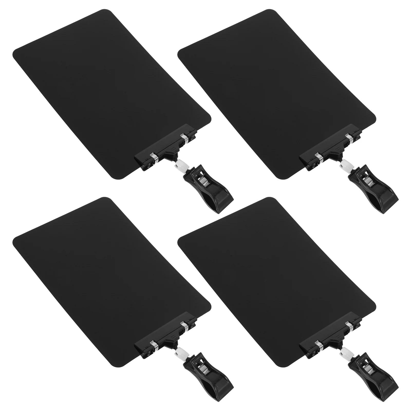 4pcs Tag Clip Set Rewritable Black Chalkboard Sign Holder for Retail Plastic Chalkboard Sign With Clip Display Mini Labels
4pcs Tag Clip Set Rewritable Black Chalkboard Sign Holder for Retail Plastic Chalkboard Sign With Clip Display Mini Labels