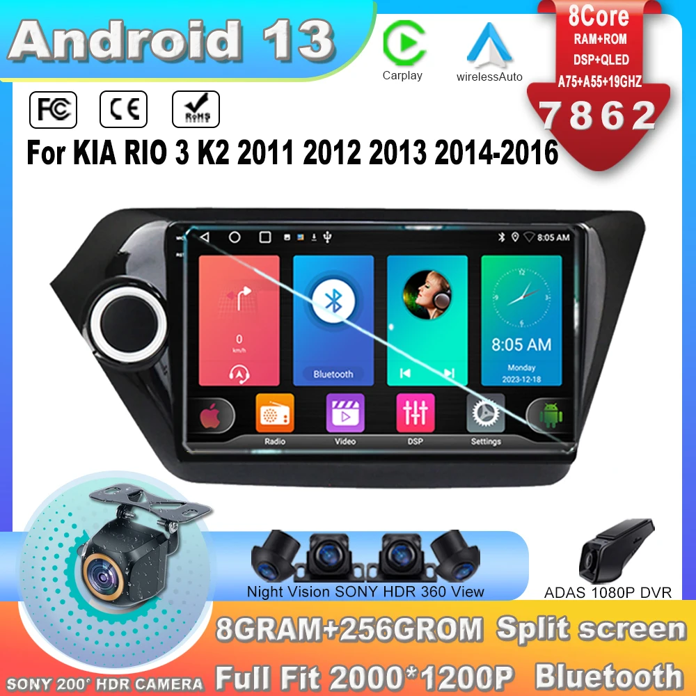 GcPaSr Android 13 For KIA RIO 3 K2 2011 2012 2013 2014-2016 Car Dvd Navigation GPS High-performance CPU Multimedia GPS 7862CPU
GcPaSr Android 13 For KIA RIO 3 K2 2011 2012 2013 2014-2016 Car Dvd Navigation GPS High-performance CPU Multimedia GPS 7862CPU