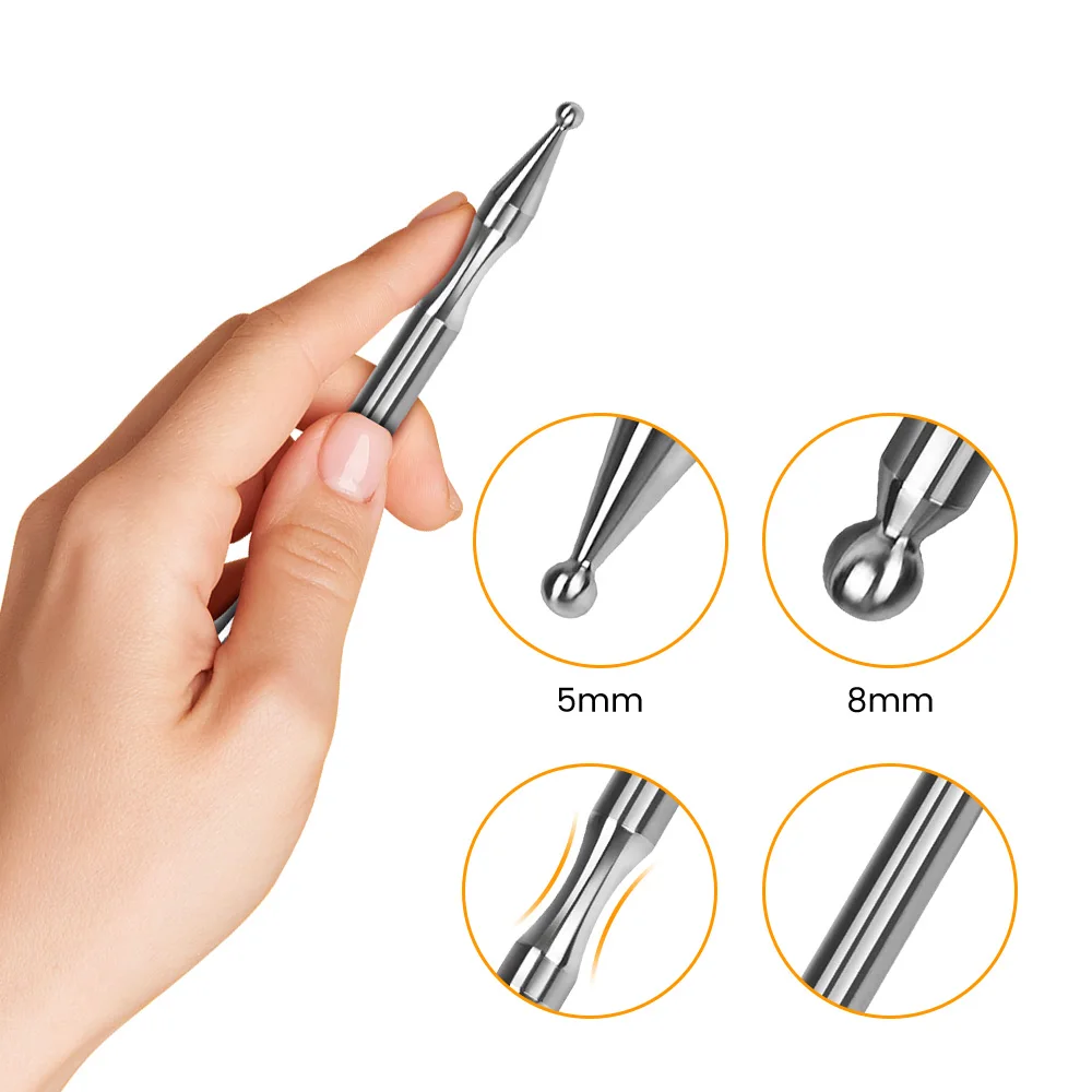 Acupuncture Pen Stainless Steel Deep Tissue Massager Dual Head Facial Reflexology Acupressure Bar for Full Body Meridian Massage
Acupuncture Pen Stainless Steel Deep Tissue Massager Dual Head Facial Reflexology Acupressure Bar for Full Body Meridian Massage