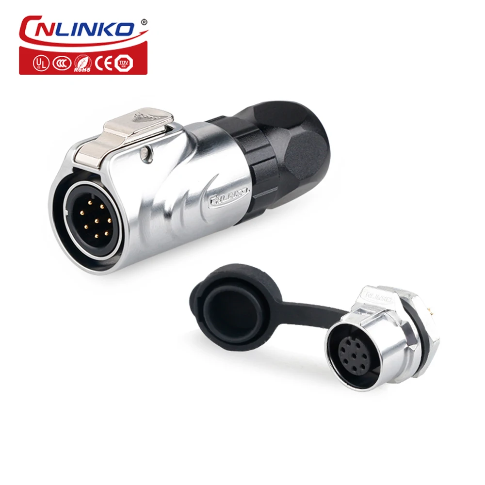 CNLINKO IP67 Водонепроницаемый LP12 8-контактный Штекерный гнездовой разъем питания с сертификатами CE ROHS
CNLINKO IP67 Водонепроницаемый LP12 8-контактный Штекерный гнездовой разъем питания с сертификатами CE ROHS