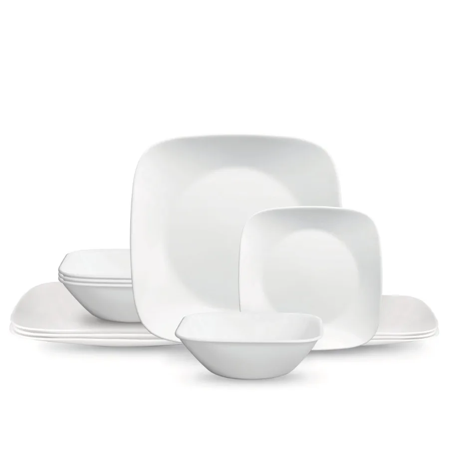 ®- Classic Pure White Square 12-Piece Dinnerware Set
®- Classic Pure White Square 12-Piece Dinnerware Set