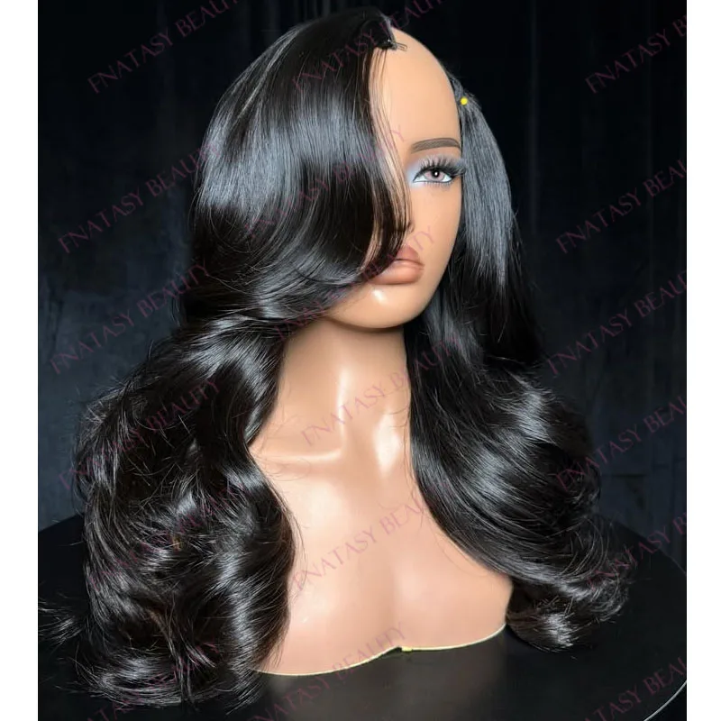 Super Natural Wave Jet Black Human Hair V Part Wig for Black Women Remy Brazilian Human Hair Long Last 1x4 Opening U Part Wigs
Super Natural Wave Jet Black Human Hair V Part Wig for Black Women Remy Brazilian Human Hair Long Last 1x4 Opening U Part Wigs