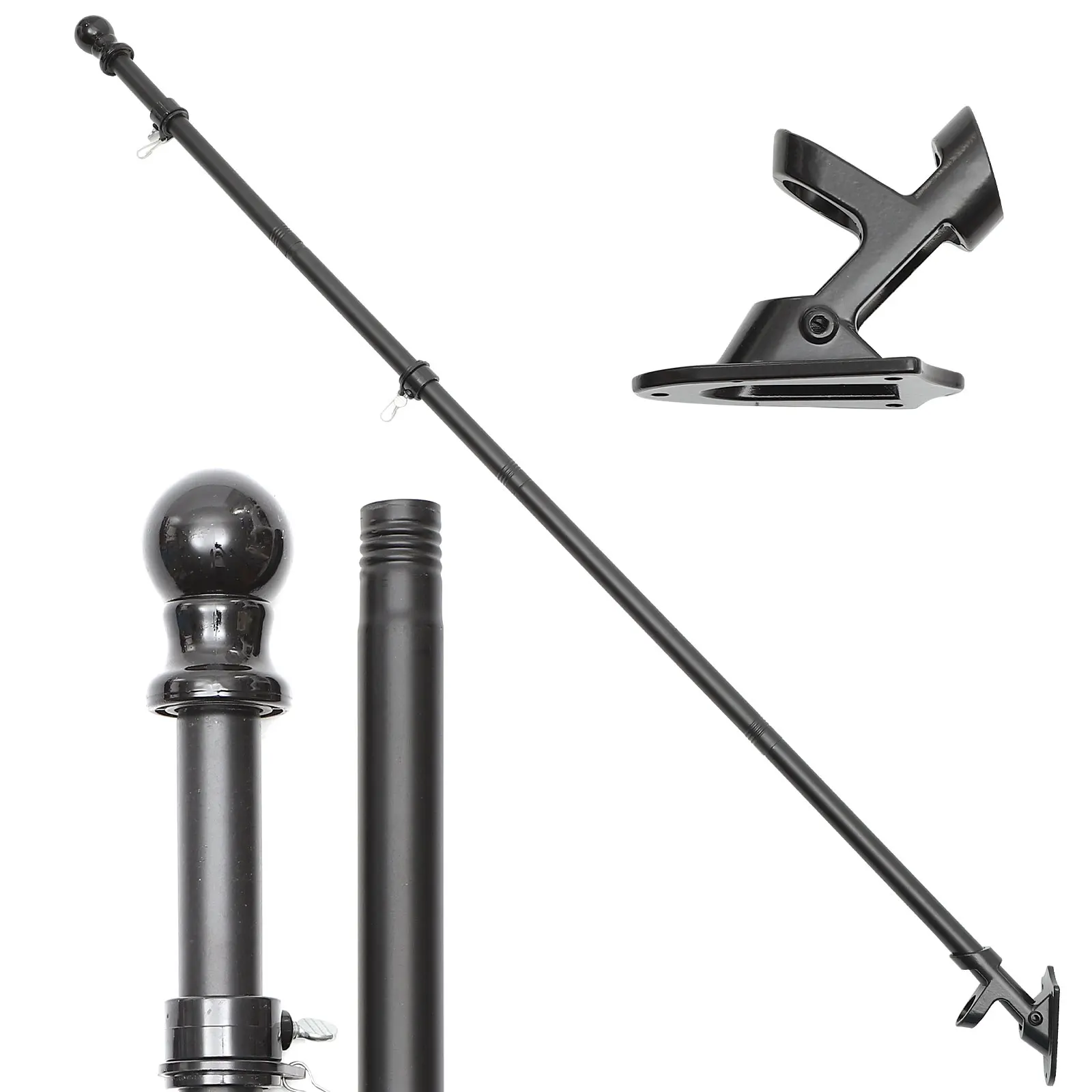 Gold-plated Flagpole Set Durable Metal Smooth Rotation Anti-rust Outdoor Wall-mounted Kit Flagpoles House Decoration
Gold-plated Flagpole Set Durable Metal Smooth Rotation Anti-rust Outdoor Wall-mounted Kit Flagpoles House Decoration