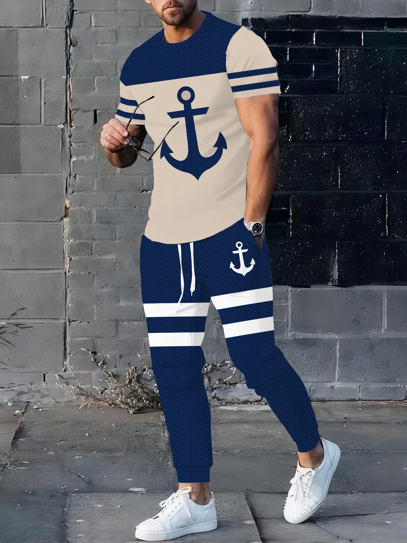 New Pirate Hook Printed Loose And Casual Men's Set, A Popular Loose And Casual Men's Long Pants Set For Urban Streets
New Pirate Hook Printed Loose And Casual Men's Set, A Popular Loose And Casual Men's Long Pants Set For Urban Streets