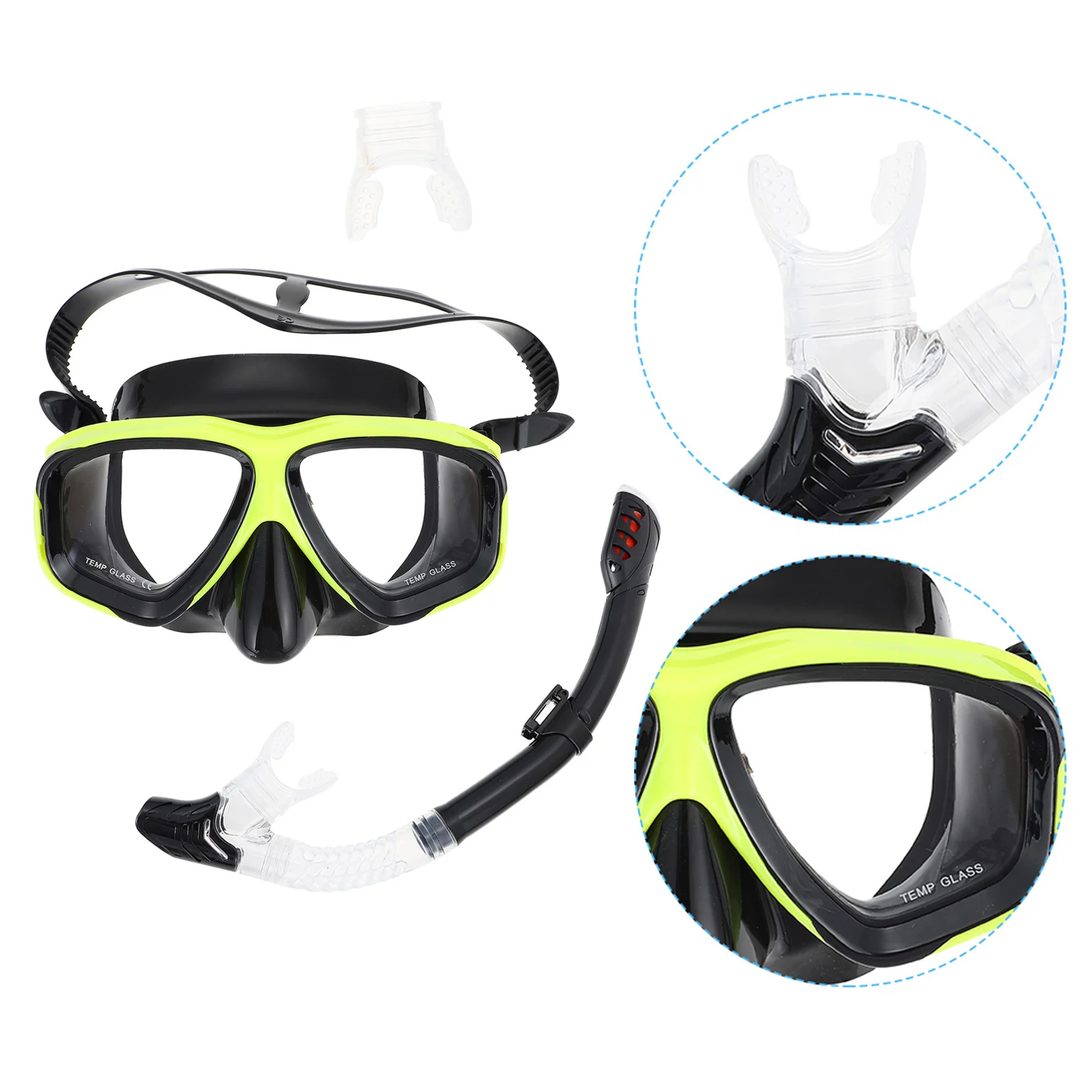Fog-free Snorkel Mask Premium Quality Set Anti-Fog Diving Glass Aldult Comfortable Adjustable
Fog-free Snorkel Mask Premium Quality Set Anti-Fog Diving Glass Aldult Comfortable Adjustable