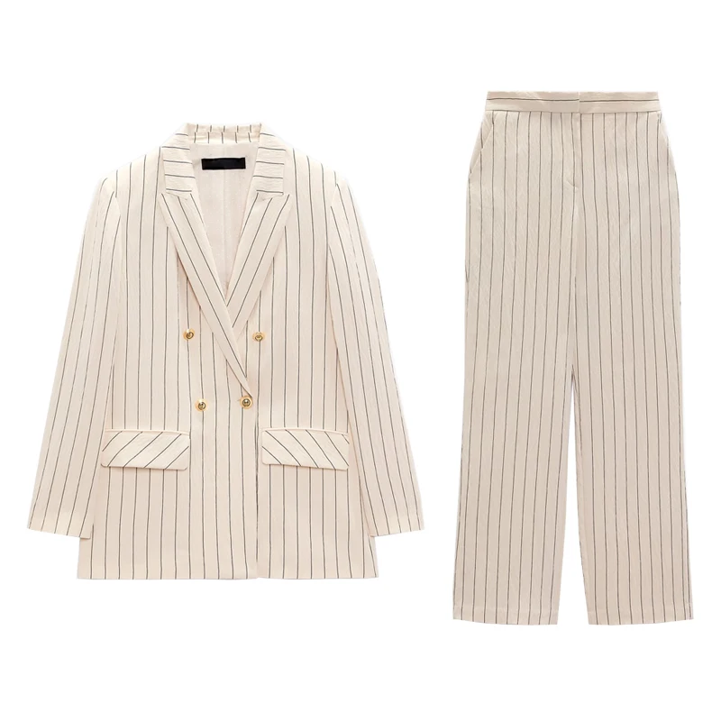 Spring Summer New High Waist Slim Stripe Suit Pants Double Button Suit Jaet 5247022 524722 Women's Faion Ele Sle
Spring Summer New High Waist Slim Stripe Suit Pants Double Button Suit Jaet 5247022 524722 Women's Faion Ele Sle