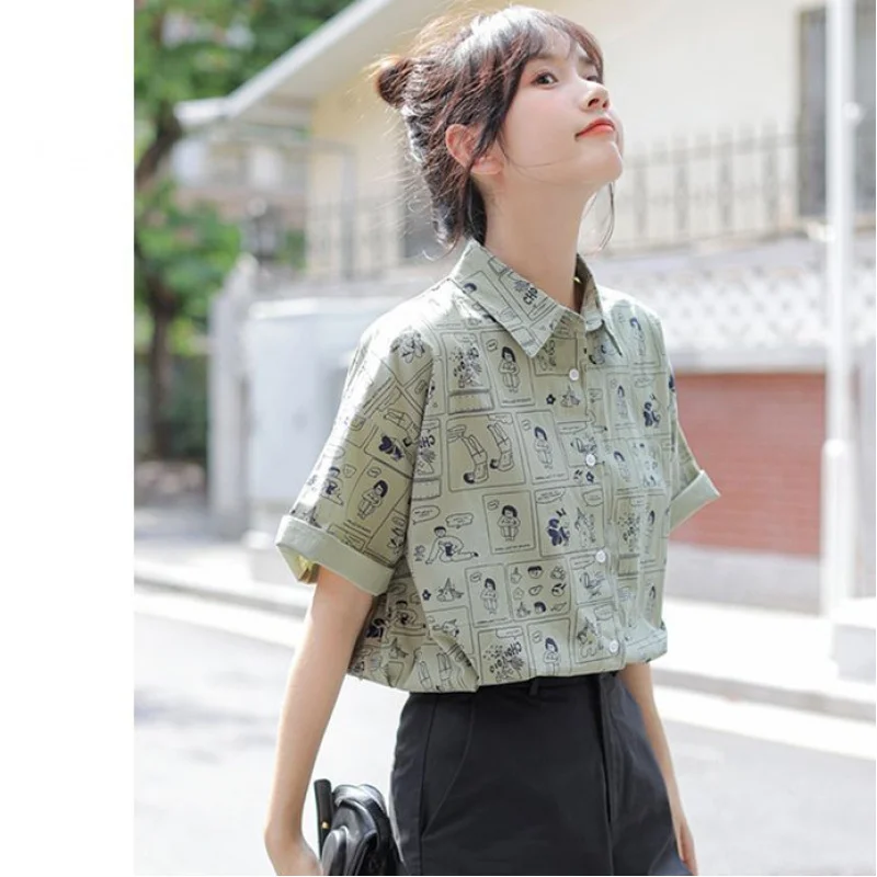 Elegant and Youth Woman Blouses Print Short Sleeved Shirt for Women Summer 2025 Loose Versatile Half Sleeve Top Shirts Female
Elegant and Youth Woman Blouses Print Short Sleeved Shirt for Women Summer 2025 Loose Versatile Half Sleeve Top Shirts Female