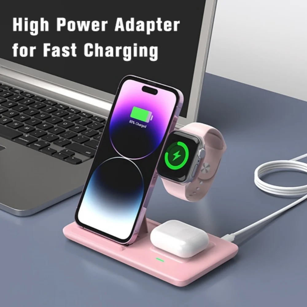 30W LED Fast Wireless Charger Stand 3 in 1 Foldable Charging Station For iPhone 15 14 13 12 11 Apple Watch 9 8 7 6 5 Airpods Pro
30W LED Fast Wireless Charger Stand 3 in 1 Foldable Charging Station For iPhone 15 14 13 12 11 Apple Watch 9 8 7 6 5 Airpods Pro