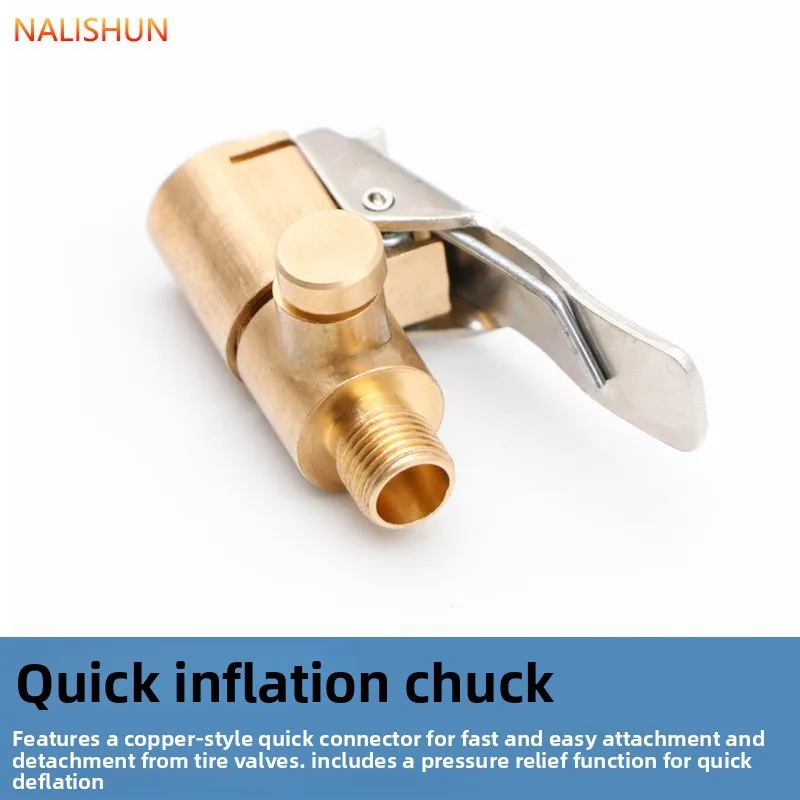 Car Truck Tire Air Pump Chuck Tyre Valve Air Compressor 220V Inflatable Pump Valve Clip Clamp Connector Nozzle 8MM Deflate Tool
Car Truck Tire Air Pump Chuck Tyre Valve Air Compressor 220V Inflatable Pump Valve Clip Clamp Connector Nozzle 8MM Deflate Tool