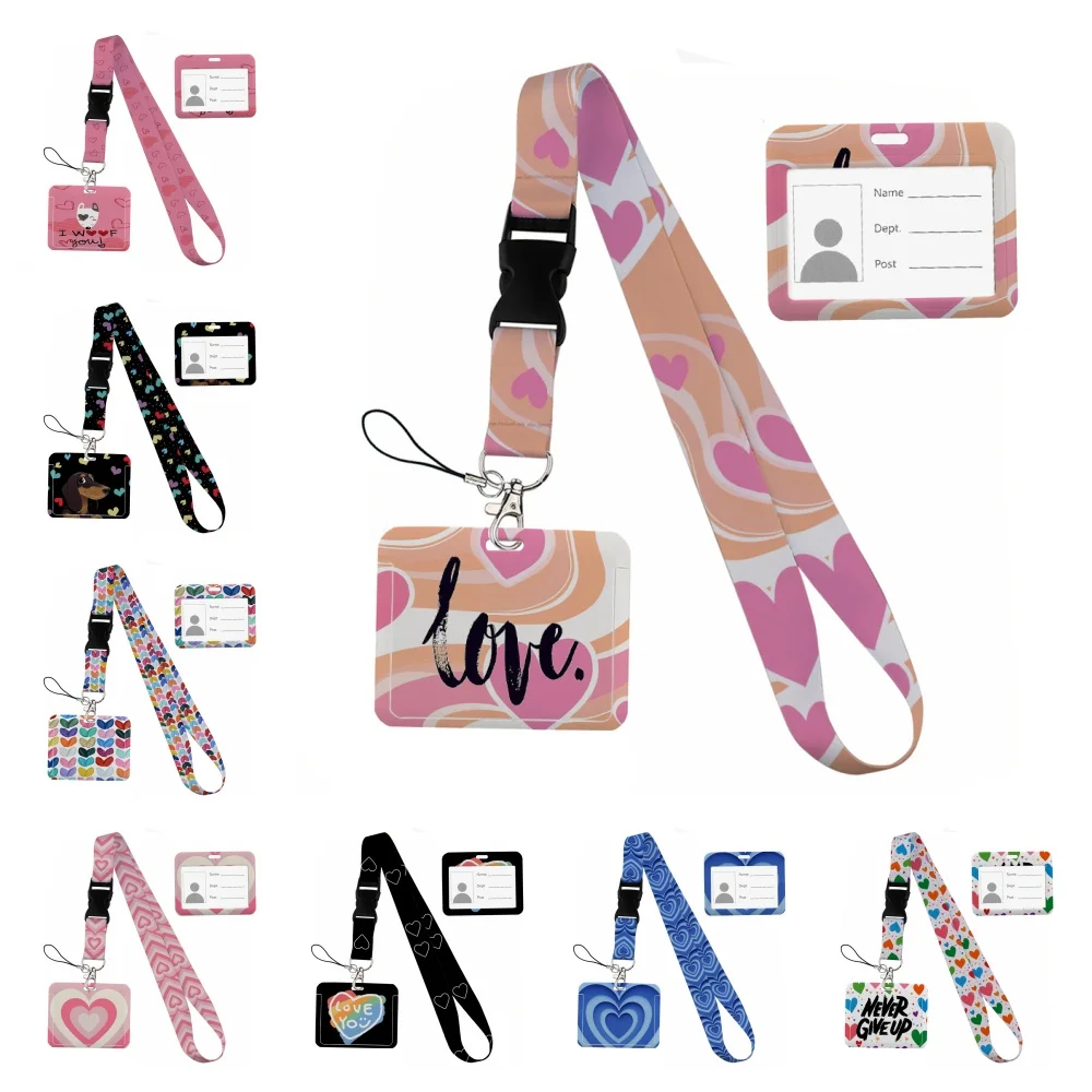 Peach heart shape Print Keychain Ribbon Lanyards for Keys Horizontal ID Card Collectors Phone Straps Rope Students Badge Holde
Peach heart shape Print Keychain Ribbon Lanyards for Keys Horizontal ID Card Collectors Phone Straps Rope Students Badge Holde