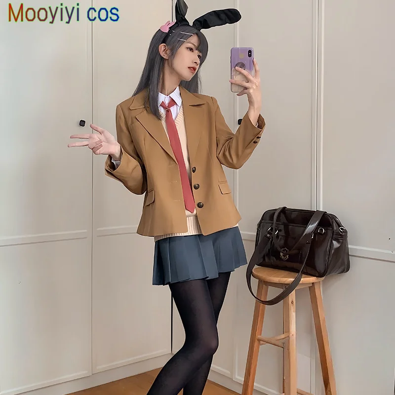New Mooyiyi cos Sakurajima Mai Cosplay costume Halloween Christmas Role Playing Party Comic School uniform bunny girl in stock
New Mooyiyi cos Sakurajima Mai Cosplay costume Halloween Christmas Role Playing Party Comic School uniform bunny girl in stock