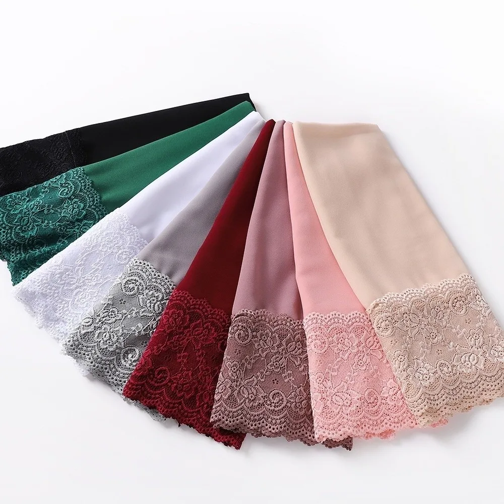 Versatile Elegant Silk Scarf Lace Edge Solid Color Chiffon Hijab Veil Soft Breathable Headwraps Women Headwear
Versatile Elegant Silk Scarf Lace Edge Solid Color Chiffon Hijab Veil Soft Breathable Headwraps Women Headwear