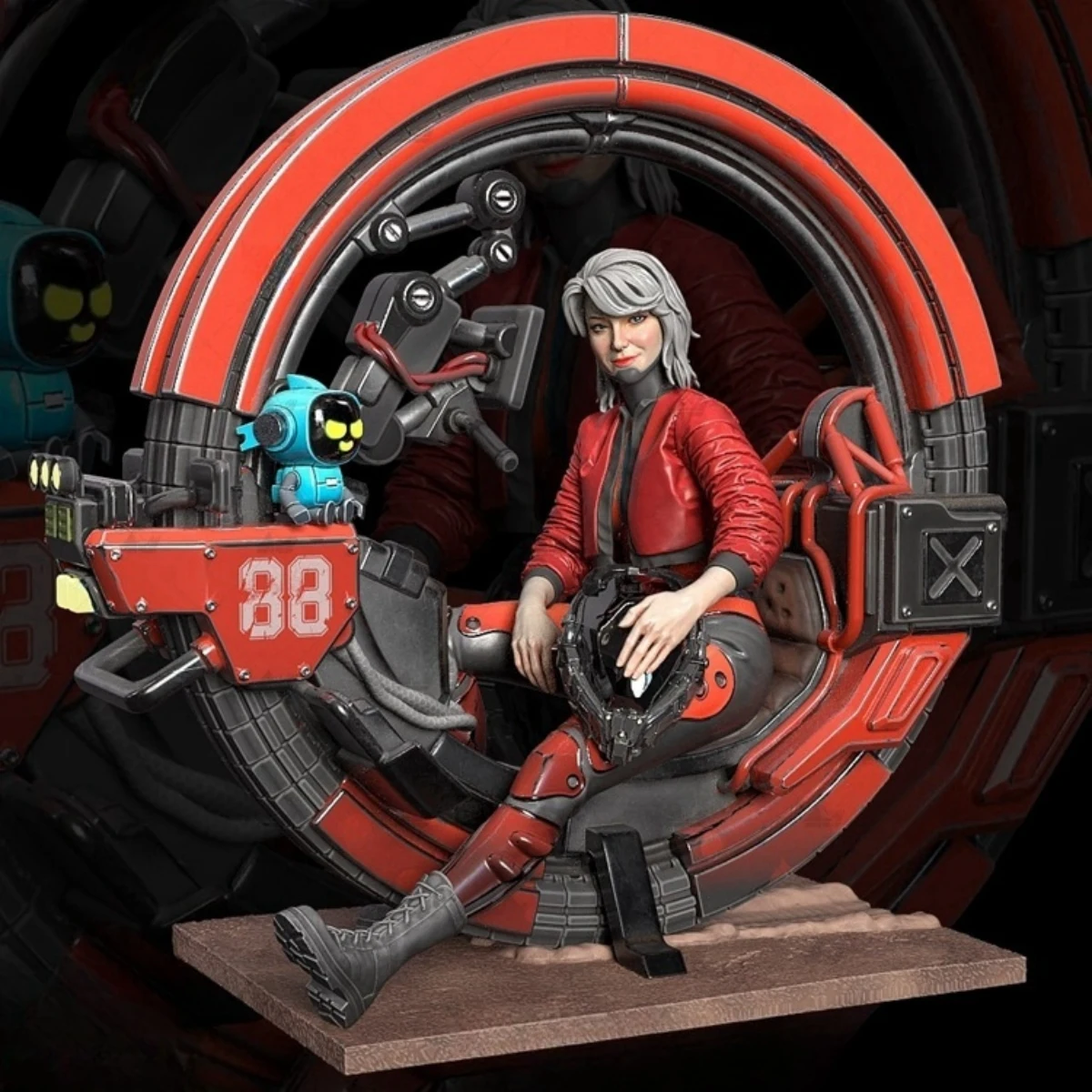 resin soldier model GK 65MM - Futuristic motorcycle girl - Unassembled and unpainted DIY kit - 728
resin soldier model GK 65MM - Futuristic motorcycle girl - Unassembled and unpainted DIY kit - 728