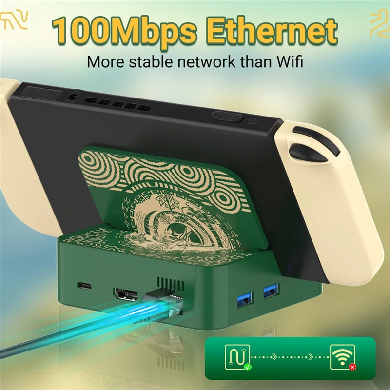 Док-станция QWE-6 в 1 для коммутатора с 4K/30 Гц USB3.0 + USB2.0X2 PD 100 Вт, быстрая зарядка RJ45, 100 Мбит/с, док-станция для телевизора
Док-станция QWE-6 в 1 для коммутатора с 4K/30 Гц USB3.0 + USB2.0X2 PD 100 Вт, быстрая зарядка RJ45, 100 Мбит/с, док-станция для телевизора