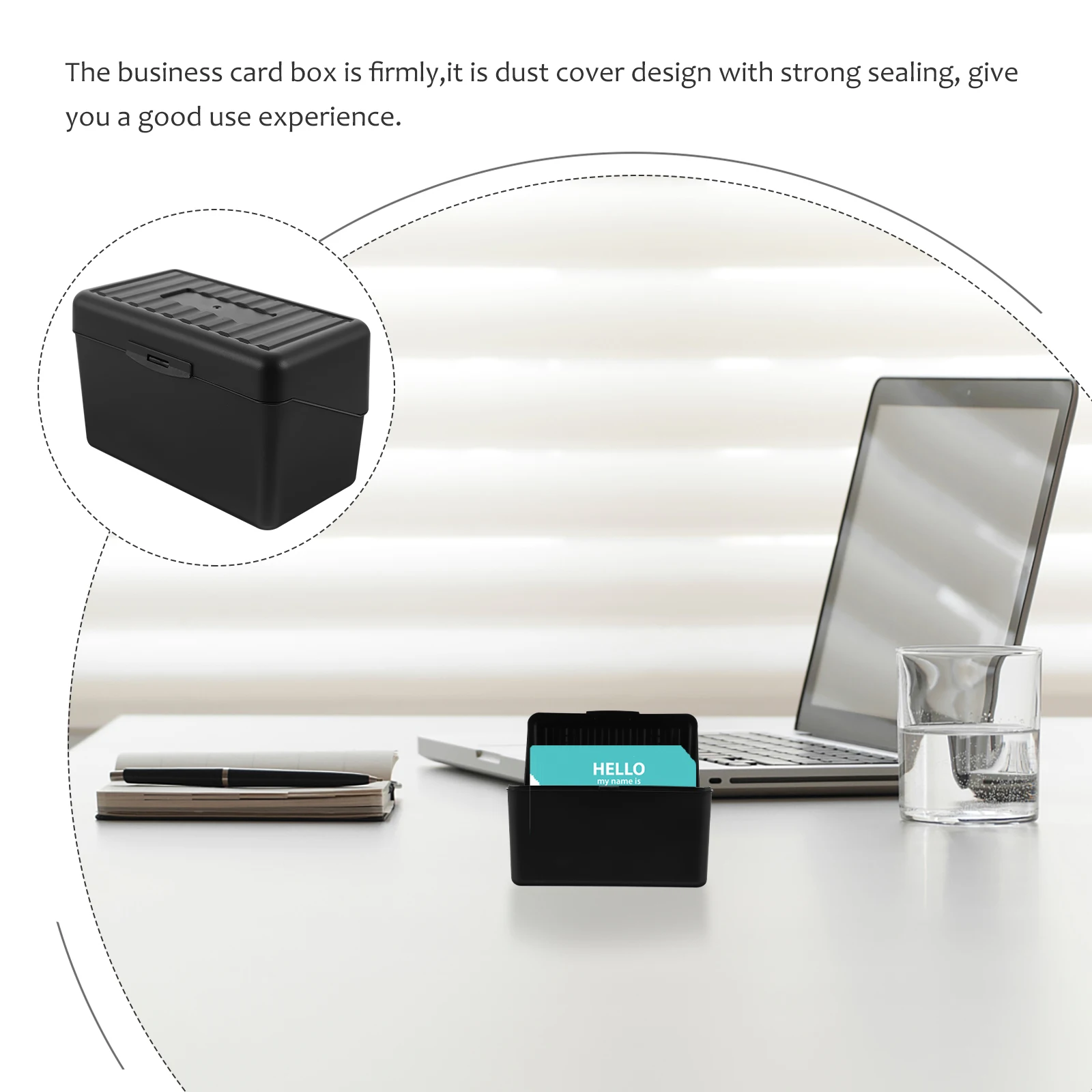 Simple Appearance Business Card Box and Sturdy Design for Office Accessories Client Record Card Box Name Cards Organizer
Simple Appearance Business Card Box and Sturdy Design for Office Accessories Client Record Card Box Name Cards Organizer